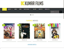 Tablet Screenshot of kumarfilms.com